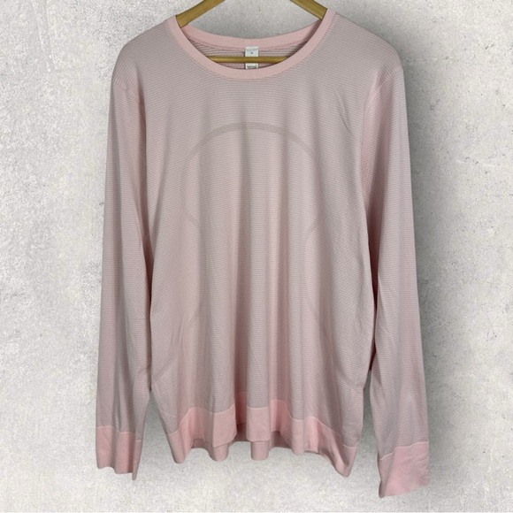 NEW Lululemon Swiftly Tech Long Sleeve Crew Neck Relaxed Fit Tee Womens 16 Pink - Picture 3 of 15